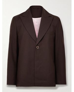 Séfr Seydou Twill Blazer - Brown