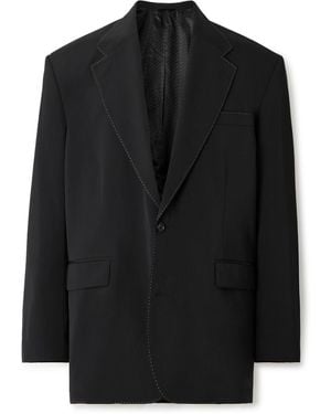 Acne Studios Juyliano Oversized Grain De Poudre Suit Jacket - Black