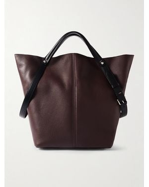 Maison Margiela Dress-Age Tote aus Leder - Braun