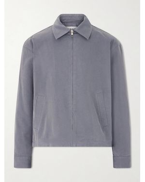 FRAME Cotton-blend Trucker Jacket - Grey