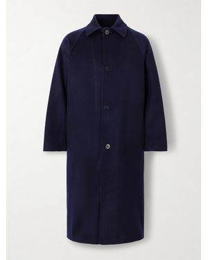 STÒFFA Brushed-cashmere Trench Coat - Blue