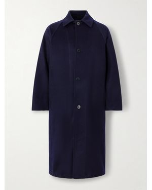 STÒFFA Brushed-Cashmere Trench Coat - Blu