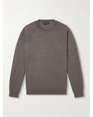 Thom Sweeney Wool Sweatshirt - Grey