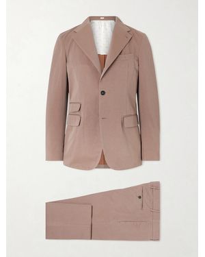Massimo Alba Sloop Cotton-twill Suit - Natural