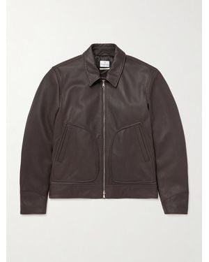 Kingsman Jacke aus vollnarbigem Leder - Braun