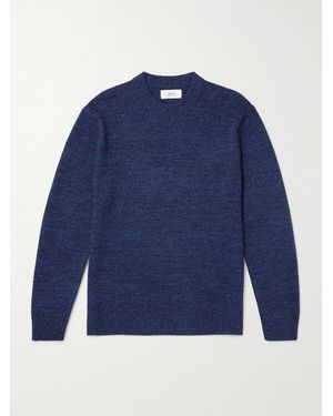 MR P. Wool And Cashmere-Blend Jumper - Blue