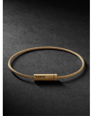 Le Gramme Le 11 Brushed 18-Karat Bracelet - Black