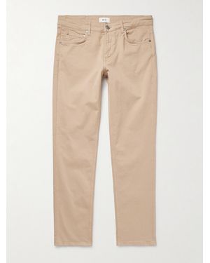NN07 Tony 1923 Slim-Fit Garment-Dyed Organic Cotton-Blend Twill Trousers - Natural