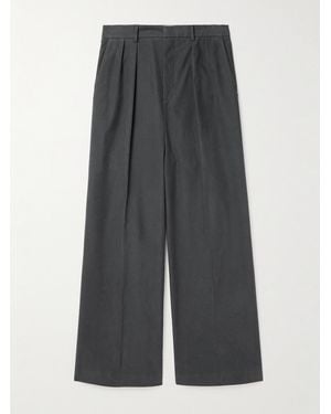 Loewe Pantaloni A Gamba Dritta - Grigio