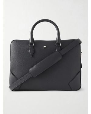 Montblanc Medium Full-Grain Leather Briefcase - Black