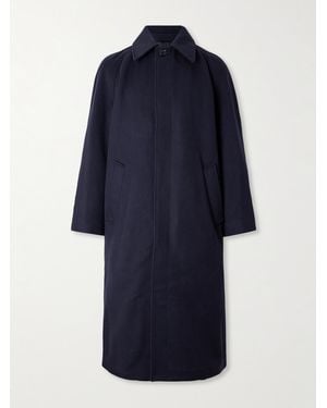 Valentino Garavani Oversized Wool And Cashmere-Blend Coat - Blue