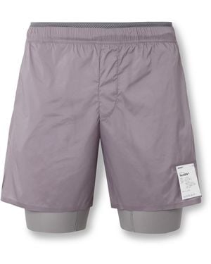 Satisfy 5&Quot; Straight-Leg Layered Techsilk&Trade; And Justice&Trade; Shorts - Purple