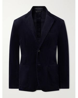 Sunspel Cotton-Blend Corduroy Blazer - Blue
