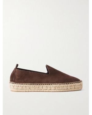 Morjas Suede Espadrilles - Brown