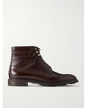 John Lobb Alder Leather Lace-Up Boots - Brown