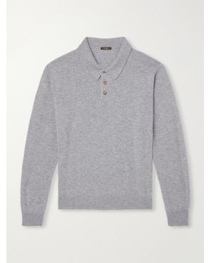 Rubinacci Cashmere Polo Shirt - Grey
