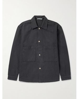 A Kind Of Guise Sayan Cotton Overshirt - Black