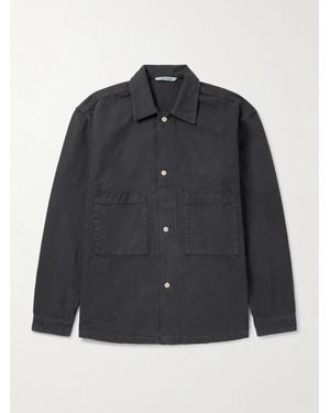 A Kind Of Guise Sayan Cotton Overshirt - Black