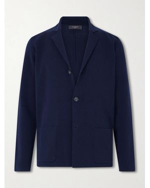Slowear Cotton-crepe Blazer - Blue