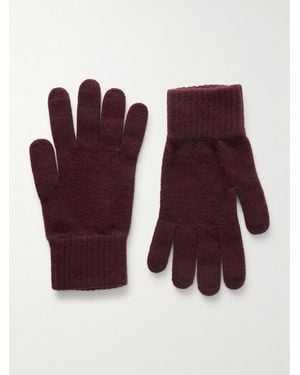 William Lockie Cashmere Gloves - Purple