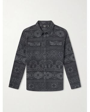 RRL Cotton-jacquard Shirt - Grey