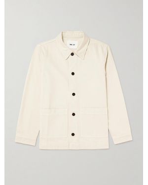 NN07 Ollie 1874 Organic Cotton-Twill Overshirt - Natural