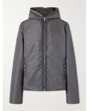 Rick Owens Gimp Shell Hooded Jacket - Grey