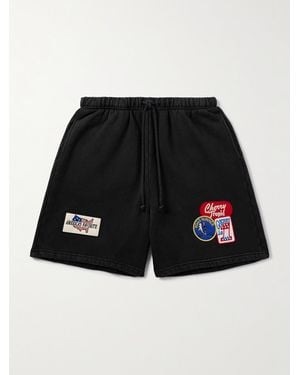 CHERRY LA Shorts A Gamba Dritta - Nero