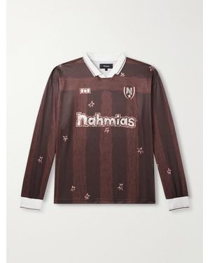 NAHMIAS Scribble Printed Jersey T-shirt - Brown