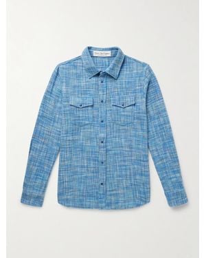 God's True Cashmere Space-Dyed Cashmere Shirt - Blue