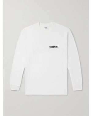 Wacko Maria Logo-Print Cotton-Jersey T-Shirt - White