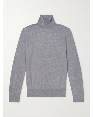 dunhill Cashmere Rollneck Jumper - Grey