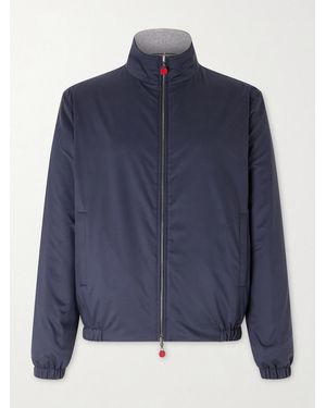 Kiton Shell Bomber Jacket - Blue