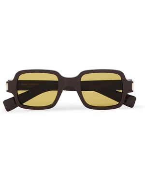 Saint Laurent Square-Frame Acetate Sunglasses - Black
