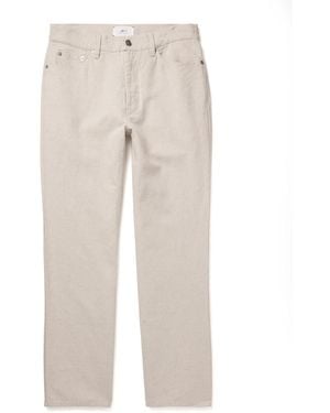 MR P. Edward Straight-Leg Linen And Cotton-Blend Pants - Natural