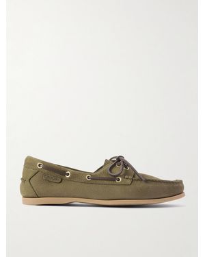 Tom Ford Robin Nubuck Boat Shoes - Grün
