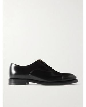 Brunello Cucinelli Leather Oxford Shoes - Black