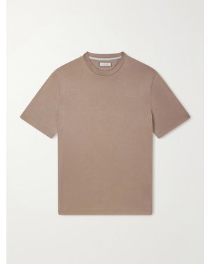 Canali Cotton-Jersey T-Shirt - Natural