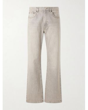 Jeanerica Vega Straight-Leg Mid-Rise Cotton-Blend Jeans - Natural