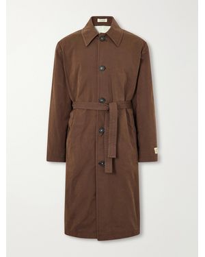 Massimo Alba Mustang Woven Trench Coat - Brown