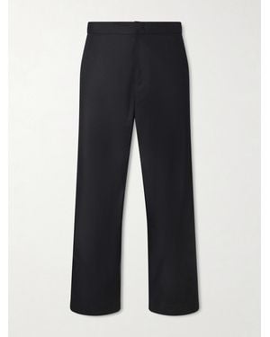 Jil Sander Straight-Leg Cotton Trousers - Blue
