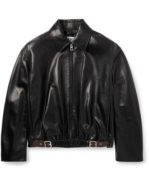 Loewe Leather Jacket - Black