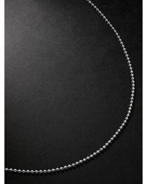 Alex Moss New York 20-Inch 14-Karat Ball Chain Necklace - Black