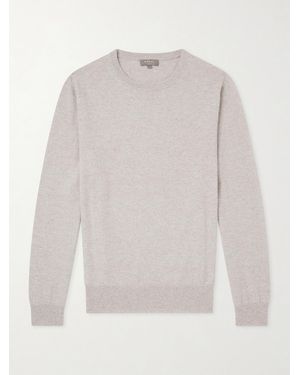 N.Peal Cashmere Oxford Cashmere Jumper - White