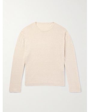 STÒFFA Linen And Cotton-Blend Jumper - Natural