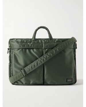 Porter-Yoshida and Co Tanker 2Way Nylon-Twill Briefcase - Green