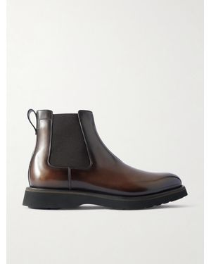 Berluti Alessio Venezia Leather Chelsea Boots - Black