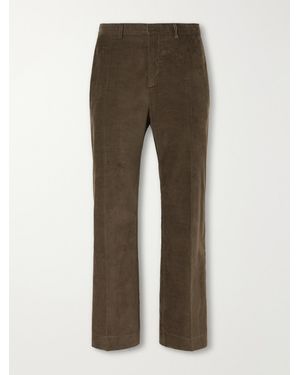 A Kind Of Guise Straight-leg Cotton-corduroy Suit Trousers - Brown