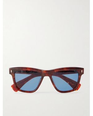 Jacques Marie Mage Lankaster Square-frame Acetate Sunglasses - Blue
