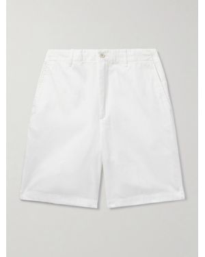 dunhill Straight-Leg Cotton-Twill Chino Shorts - White